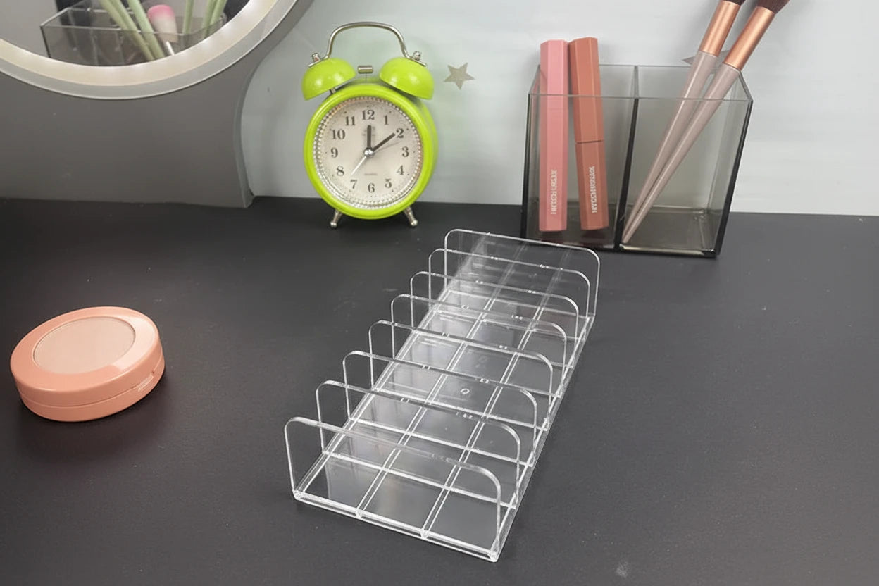 Organisateur de maquillage transparent