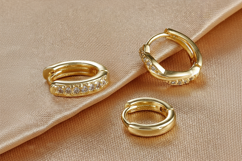 Set de 3 créoles rondes