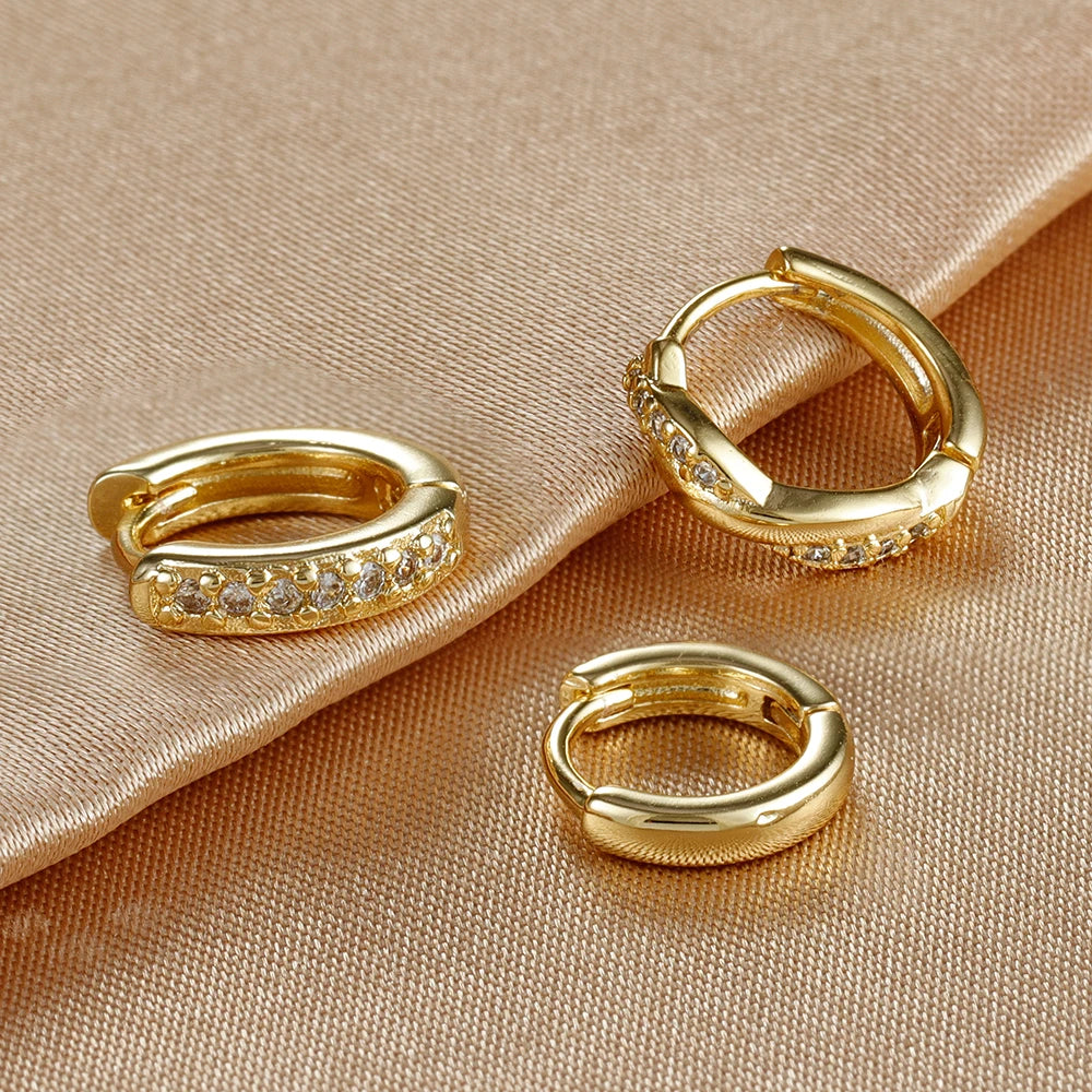 Set de 3 créoles rondes